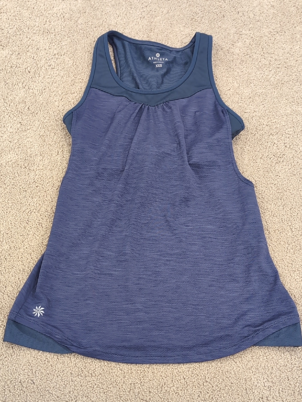 Athleta Indigo Blue Racerback Performance Tank